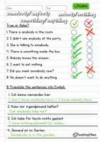 Vorschau - Arbeitsblätter - some / any – Merkblatt & 2 ABs + Compound Words (somebody, anything, nobody …)" - Seite 2