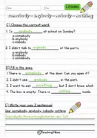Vorschau - Arbeitsblätter - some / any – Merkblatt & 2 ABs + Compound Words (somebody, anything, nobody …)" - Seite 3