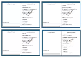 Vorschau - Arbeitsblätter - Rollenkarte Aussehen zum Selbstgestalten - Deckblatt