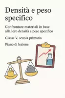 anteprima - Piani di lezione - Densità e peso specifico: confrontare materiali - Pagina di copertina