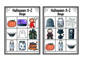 Aperçu - Jeux - Halloween A-Z - Bingo - Page 3