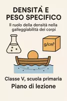 anteprima - Piani di lezione - Il ruolo della densità nella gallegiabilità dei corpi - Pagina di copertina