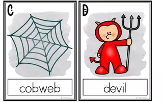 anteprima - Flashcard - Halloween A-Z - Flashcards - Pagina 2