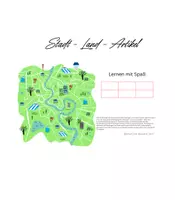 Vorschau - Spiele - Stadt Land Artikel Spiel - Artikel lernen spielerisch - Deckblatt