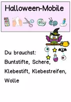 Vorschau - Stundenentwürfe - Kunst Halloween, Mobile basteln als Fensterdeko, Klasse 1, 2, 3, 4 - Seite 3