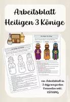 Vorschau - Arbeitsblätter - Die heiligen drei Könige - Arbeitsblatt - Deckblatt