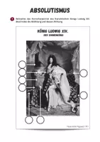 Vorschau - Arbeitsblätter - Absolutismus ⎮ Ludwig der XIV - Der Sonnenkönig - Seite 1