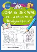 Vorschau - Stundenentwürfe - Jona und der Wal - Religion Bibelgeschichten "Spiel- & Rätselmatte" | Religion Jona Grundschule | Jona und der Wal Klasse 2, 3 & 4 | Religion Jona und der Wal | Aufgaben für Schnelle | Ich bin fertig Aufgaben | Lückenfüller - Deckblatt