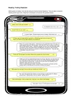 Vorschau - Arbeitsblätter - Texting Stephanie Reading Comprehension (Leseverstehen A1+) - Deckblatt