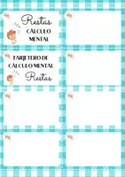 Vista previa - Juegos / Gamificación - Recursos matemáticos-Tablero y tarjeteros de cálculo mental - página 3