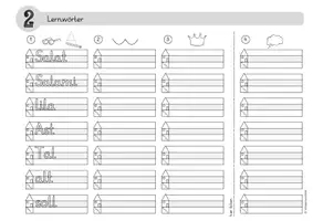 Vorschau - Arbeitsblätter - Lernwörter Klasse 1 Lola Heft 1&2 - Grundschrift - Seite 3