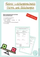 Vorschau - Test - kleiner Leistungsnachweis Mathematik Terme und Gleichungen - Deckblatt
