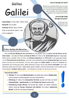 Vorschau - Arbeitsblätter - Galileo Galilei – Forscher, Tüftler und Himmelsbeobachter - Deckblatt