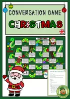 Vorschau - Unterrichtsreihen - Conversation Game CHRISTMAS (Board Game) - Deckblatt