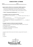 anteprima - Compiti in classe/Test - Esame di Storia: La Trireme Greca - Pagina 1