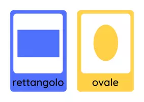 anteprima - Presentazioni / Lavagne - Figure geometriche flash cards. - Pagina 1