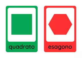 anteprima - Presentazioni / Lavagne - Figure geometriche flash cards. - Pagina 2
