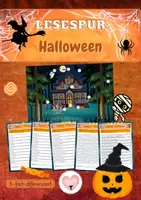 Vorschau - Arbeitsblätter - Lesespur - Halloween - Deckblatt
