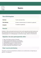 Voorbeeld - Factsheet Babkin - Voorblad