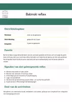 Voorbeeld - Factsheet Babinski - Voorblad