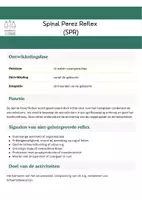 Voorbeeld - Factsheet Spinale Perez reflex - Voorblad
