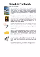 Vorschau - Arbeitsblätter - Urlaub in Frankreich - Der Suchtext - Seite 1
