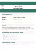 Voorbeeld - Factsheet Moro-reflex - Voorblad