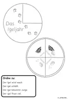 Vorschau - Arbeitsblätter - Igel im Jahresverlauf - Drehscheibe - Lapbook - Erweiterung - Seite 3