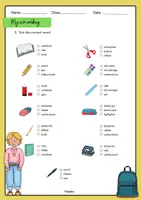 Vorschau - Arbeitsblätter - School - My schoolbag (ohne Differenzierung) - Seite 3