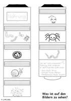 Vorschau - Arbeitsblätter - Igel: Nahrung entdecken - Lapbook - Erweiterung - Seite 1
