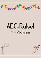 Vorschau - Spiele - ABC-Rätsel für die 1. + 2. Klasse - Deckblatt