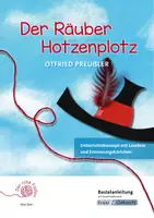 Vorschau - Arbeitsblätter - Der rote Faden: Der Räuber Hotzenplotz – Bastelanleitung mit Lesebox & Erinnerungskärtchen - Deckblatt
