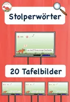 Vorschau - Präsentationen/Tafelbilder - Stolperwörter - Lesetraining - 20 Tafelbilder - Deckblatt