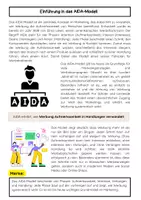 Vorschau - Arbeitsblätter - Das AIDA-Modell: Werbung & Konsumentenverhalten - Seite 1