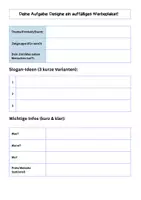 Vorschau - Arbeitsblätter - Eigenes Werbeplakat gestalten: Kreative Aufgabe - Seite 3