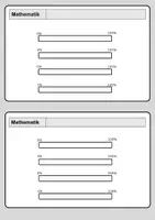 Vorschau - Arbeitsblätter - Kopiervorlagen Prozentstreifen - Deckblatt