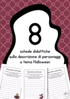 anteprima - Esercizi - Descrivi il mostro - schede didattiche di Halloween - Pagina di copertina