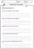Vorschau - Arbeitsblätter - Musikalische Traditionen Musik Lesetext mit Richtig Falsch Multiple Choice und Offenen Fragen - Seite 3