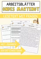Vorschau - Arbeitsblätter - Ondes Martenot Musik Lesetext mit Richtig Falsch Multiple Choice und Offenen Fragen - Deckblatt