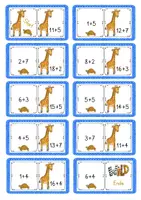 Vorschau - Unterrichtsreihen - Analogieaufgaben bis 20 – Domino Mathe Grundschule (Addition & Subtraktion Klasse 1/2) - Seite 2