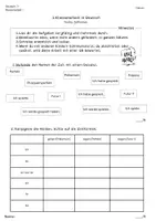 Vorschau - Klassenarbeiten - Klassenarbeit zum Thema Zeitformen - Seite 1
