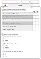 Vorschau - Arbeitsblätter - Revue Musik Lesetext mit Richtig Falsch Multiple Choice und Offenen Fragen - Seite 2