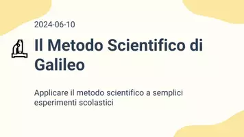 anteprima - Presentazioni / Lavagne - Applicare il metodo scientifico: esperimenti - Pagina 1
