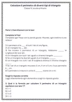anteprima - Esercizi - Calcolare il perimetro di diversi tipi di triangolo - Pagina 1