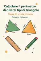 anteprima - Esercizi - Calcolare il perimetro di diversi tipi di triangolo - Pagina di copertina