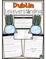 Vorschau - Arbeitsblätter - Dublin kennenlernen – Arbeitsblätter mit Lesetext, Fragen & Lösungen - Deckblatt