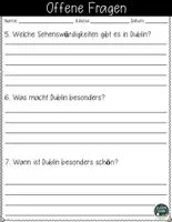 Vorschau - Arbeitsblätter - Dublin kennenlernen – Arbeitsblätter mit Lesetext, Fragen & Lösungen - Seite 3