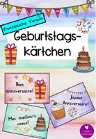 Vorschau - Spiele - Materialpaket - Geburtstagskärtchen aus der ganzen Welt - Seite 1