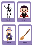 Vorschau - Bildkarten - Halloween flashcards - Deckblatt