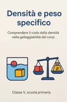 anteprima - Presentazioni / Lavagne - Il ruolo della densità nella galleggiabilità dei corpi - Pagina di copertina